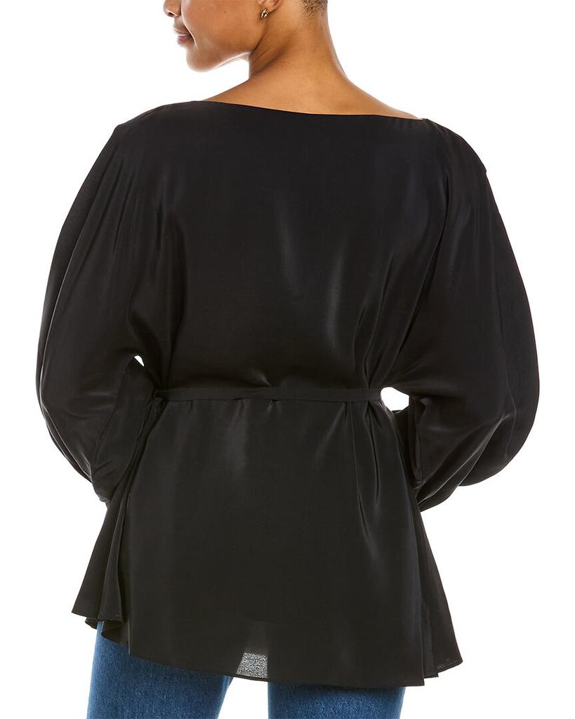 Josie Tie-Waist Silk-Blend Top