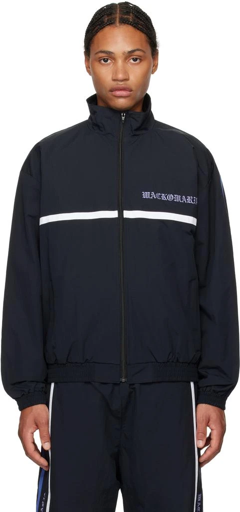 Wacko Maria Black Taffeta Track Jacket 1