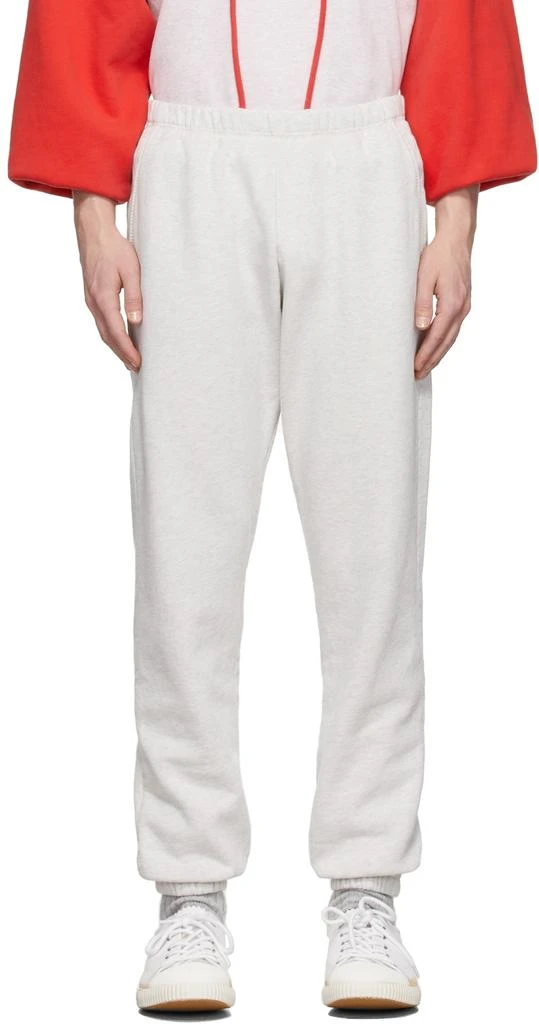 ERL Grey Knit Fleece Sweatpants 1