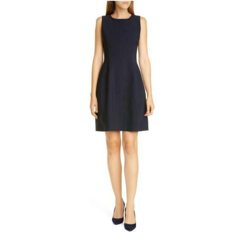 ADAM LIPPES Adam Lippes - Bonded Neoprene Above Knee A Line Dress