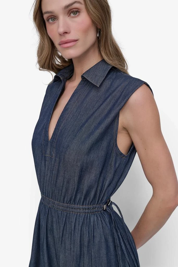 DKNY HIGH-SPLIT MIDI SHIRT DRESS 6
