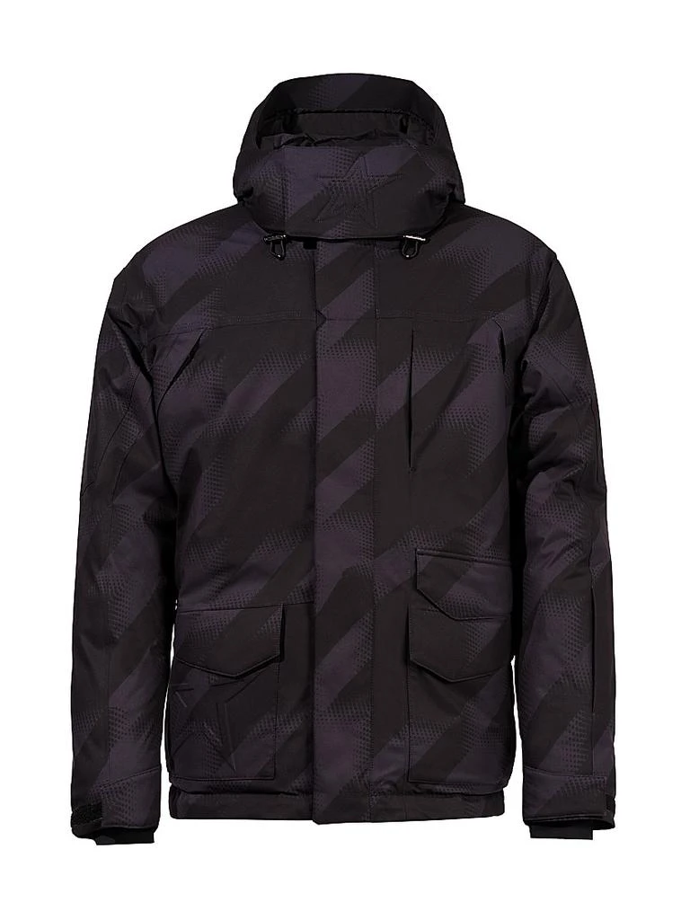 PERFECT MOMENT Max Houndstooth Down Hooded Ski Parka 1