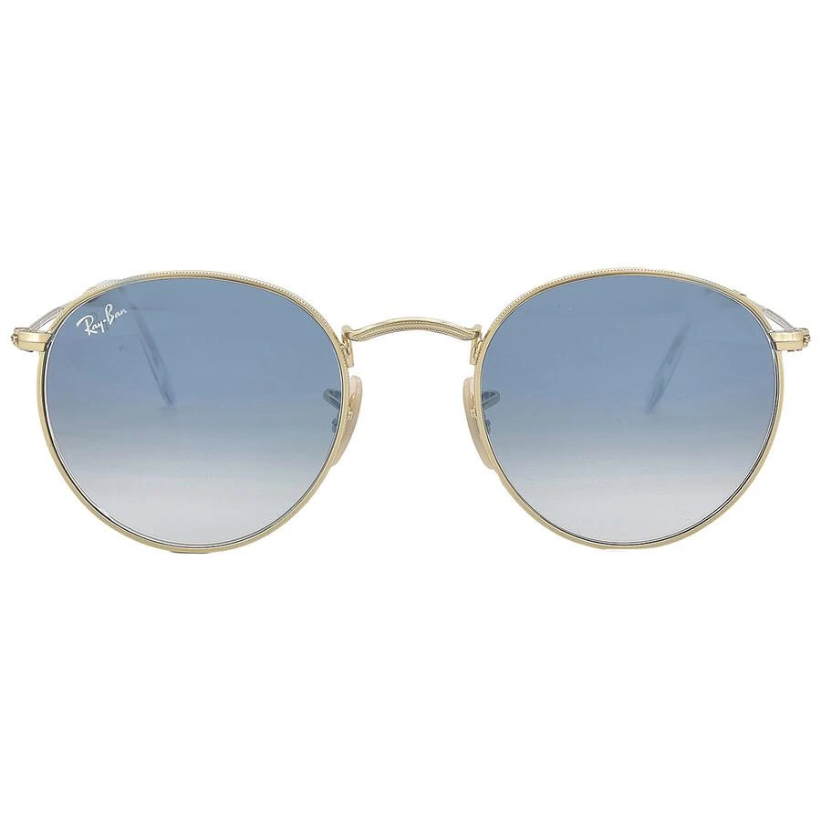 Ray-Ban Round Flat Lenses Light Blue Gradient Unisex Sunglasses RB3447N 001/3F 50 1