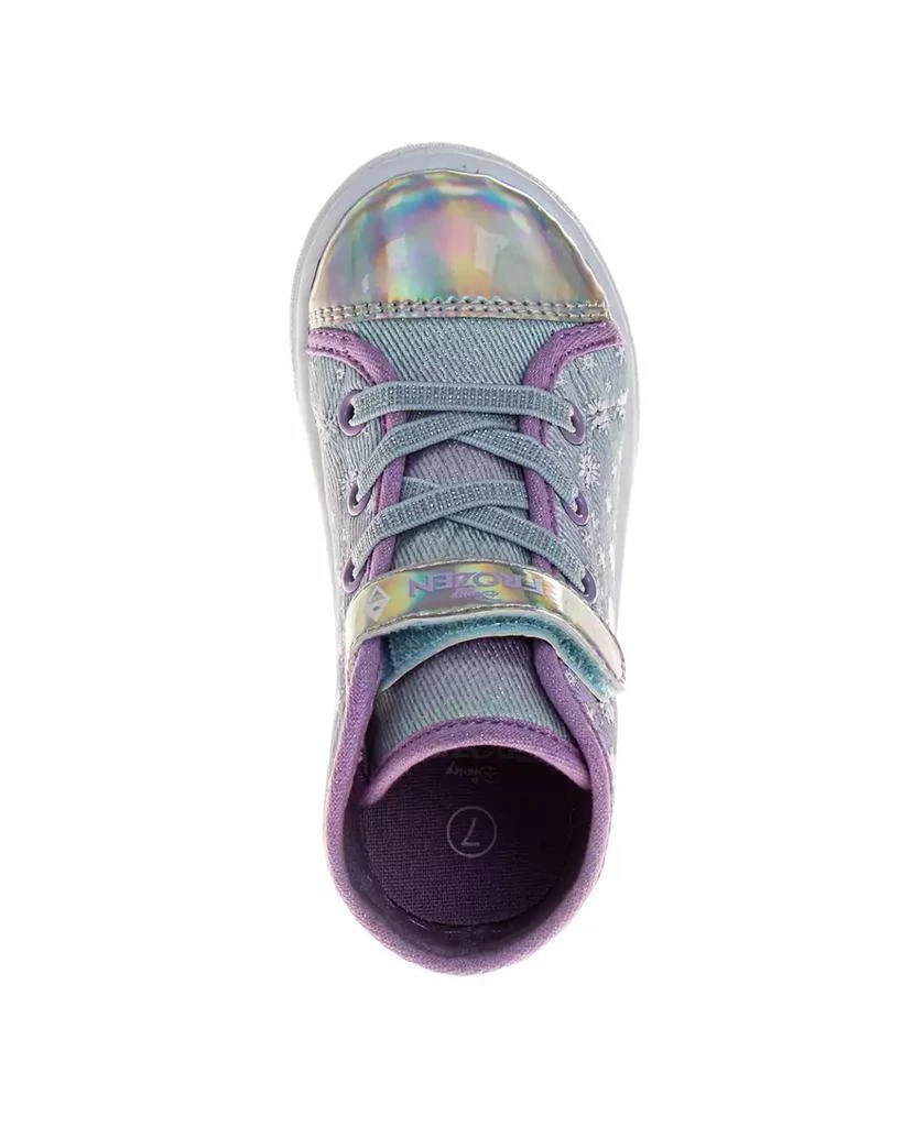 Disney Toddler and Little Girls Frozen Anna and Elsa High Top Sneakers 5