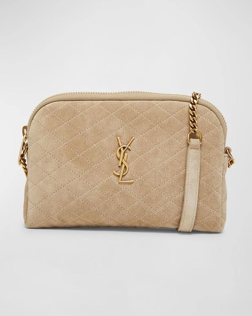 Yves Saint Laurent Gaby Mini YSL Crossbody Bag in Quilted Suede 1