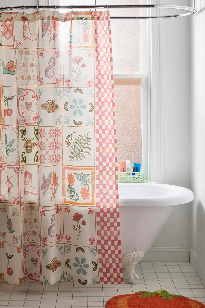 Urban Outfitters Mariana Tile Shower Curtain 1