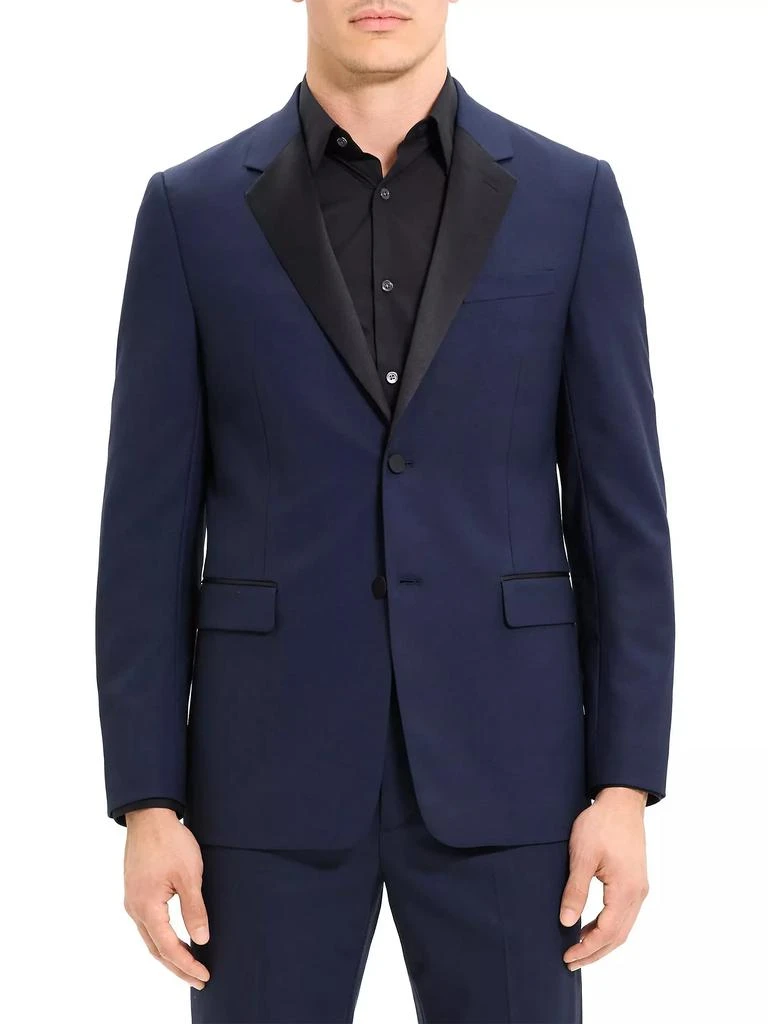 Theory Chambers Wool Two-Button Tuxedo Jacket 3