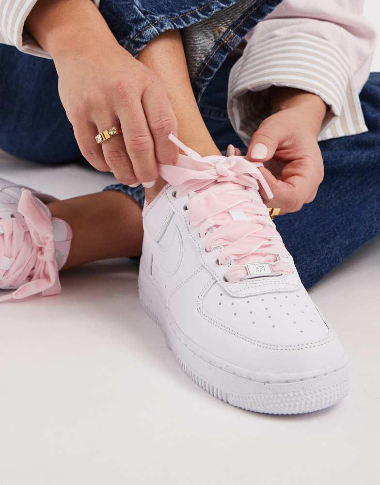 air force 1 velour pink women's