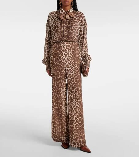 Zimmermann Leopard-print flared pants 2