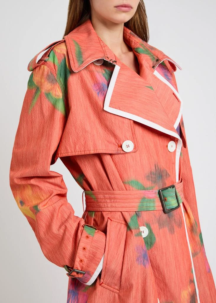 SS DALEY Edna floral-print woven trench coat 5