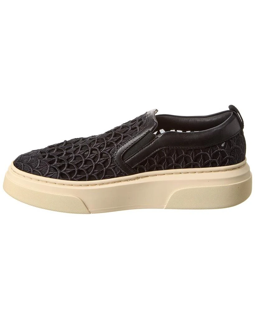 Salvatore Ferragamo Ferragamo Cassina La Leather-Trim Slip-On Sneaker 2