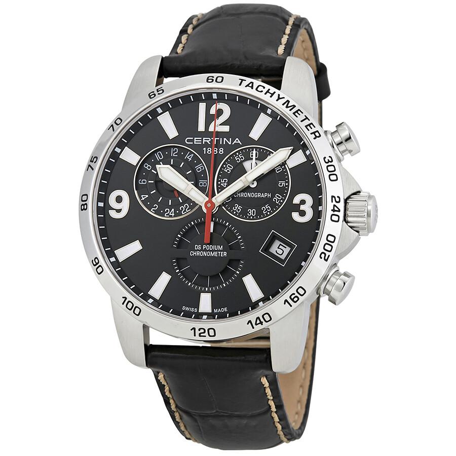 Certina DS Podium Chronograph Black Dial Men's Watch C034.654.16.057.00