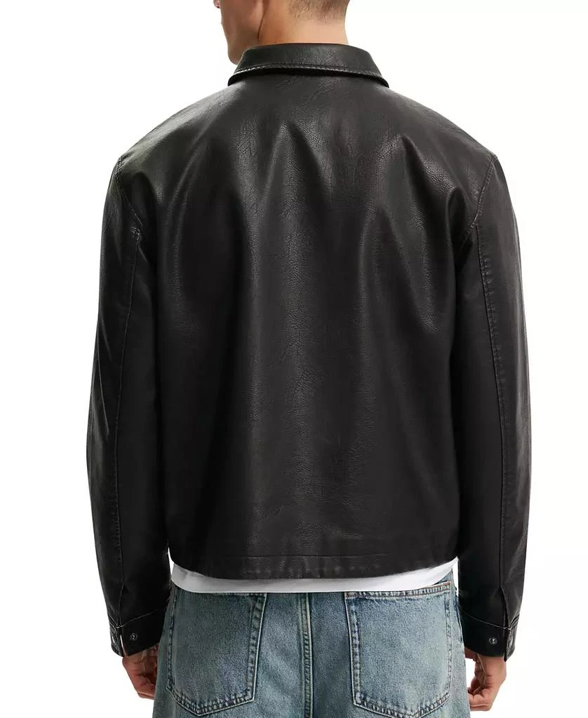 Cotton On Men's Artificial Leather Harrington Jacket 2