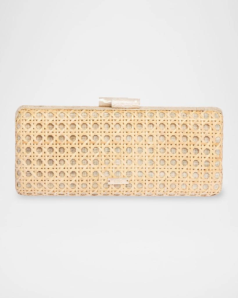Rafe Alessandra Cutout Woven Long Clutch Bag 3