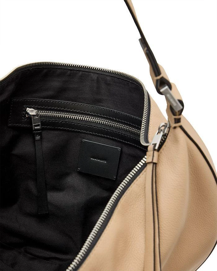 ALL SAINTS Half Moon Leather Shoulder Bag 3