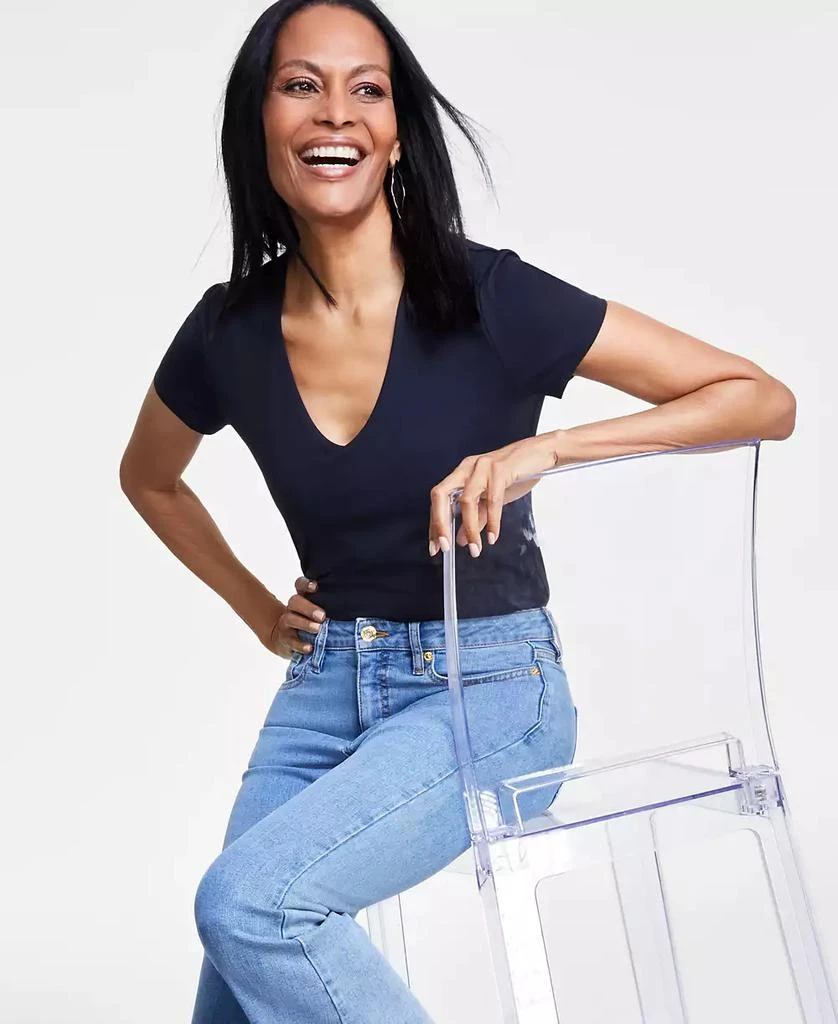 INC International Women's V-Neck Bodysuit, Created for Macy's 4