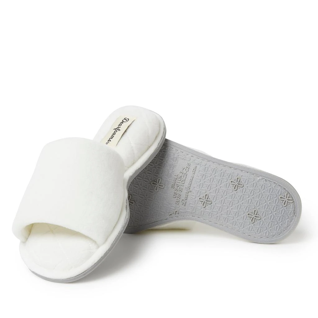 Dear Foams Women's Beatrice Microfiber Velour Slide Slippers 2