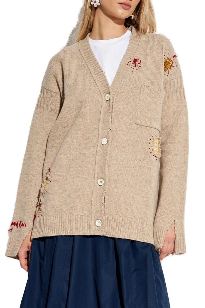 Marni Marni Vintage Effect Buttoned Cardigan 2