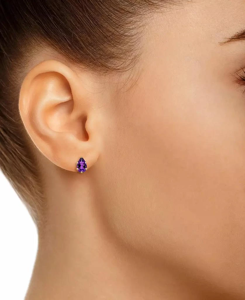 Macy's Gemstone Stud Earrings in 10k Yellow Gold 2
