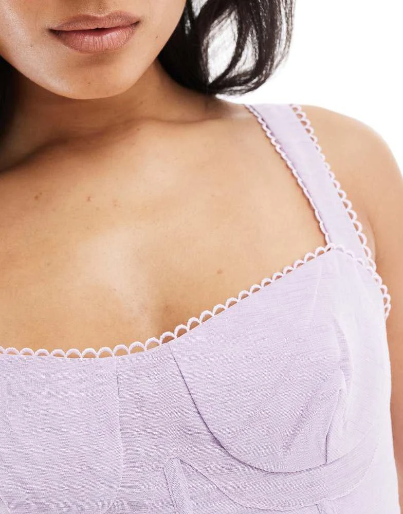 True Decadence True Decadence Corset style mini dress in lilac 4