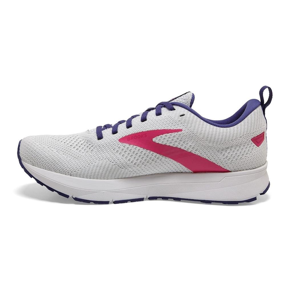 Brooks Brooks Revel 5 120361-1B-193 Women's US 12 White Navy Pink Running Shoes EEE3908