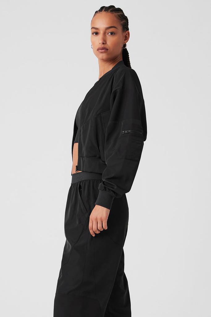 Alo Mixed Media Reinvention Jacket - Black - Jackets - Free