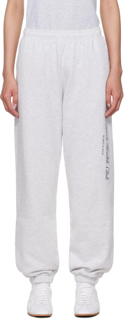 トレーナー+スウェット SPORTY&RICH  UPPER EAST SIDE SWEATPANTS Sporty & Rich Upper East Side Sweatpants – On Sale Now with Up to