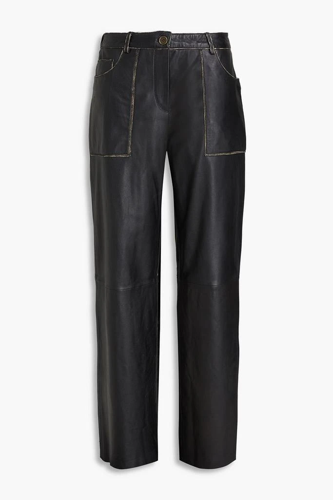 Muubaa Leather wide-leg pants 1