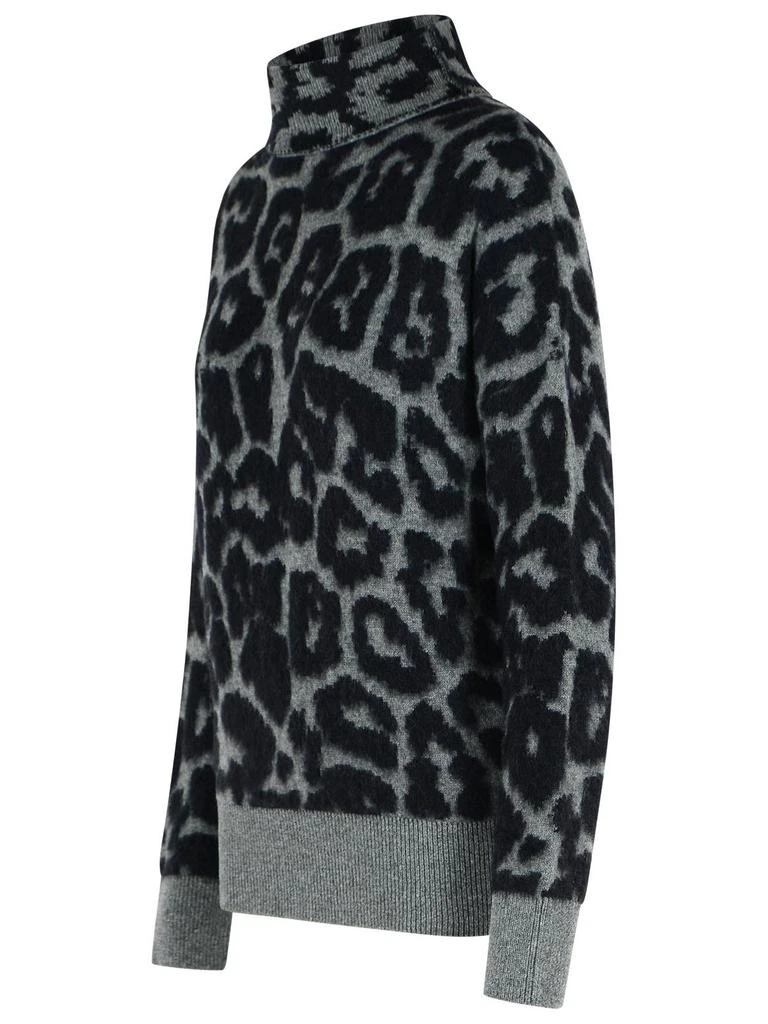 Stella McCartney Stella McCartney Leopard Jacquard Turtleneck Jumper 3