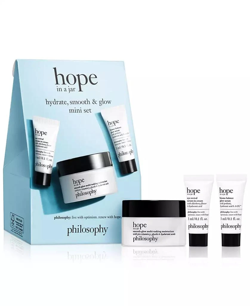 philosophy 3-Pc. hope in a jar hydrate, smooth & glow mini set 1