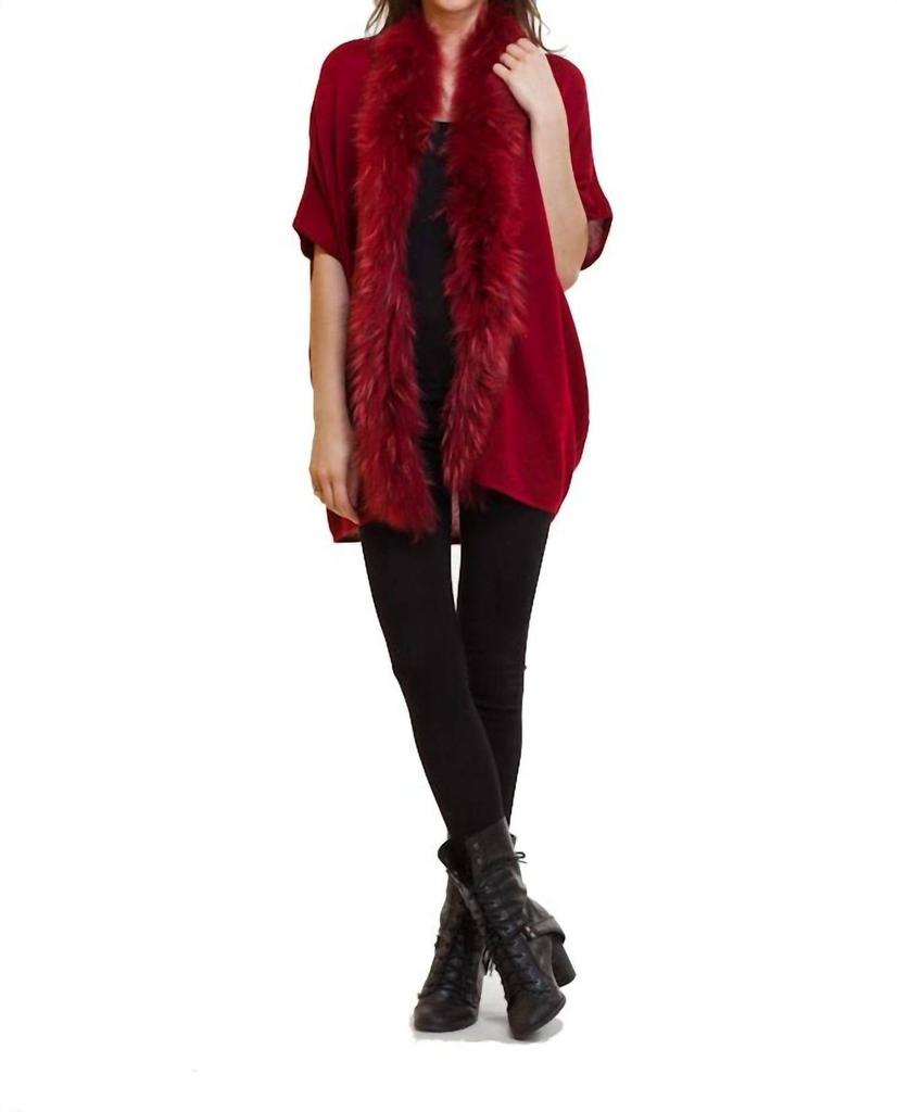 Love Token Love Token - Fur Trim Cardigan