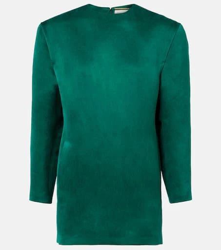 Yves Saint Laurent Silk satin minidress 1