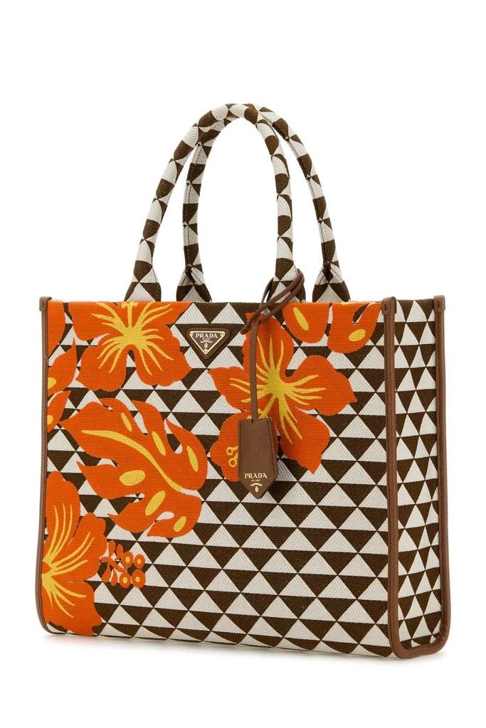 Prada Prada Triangle-Logo Tote Bag 3