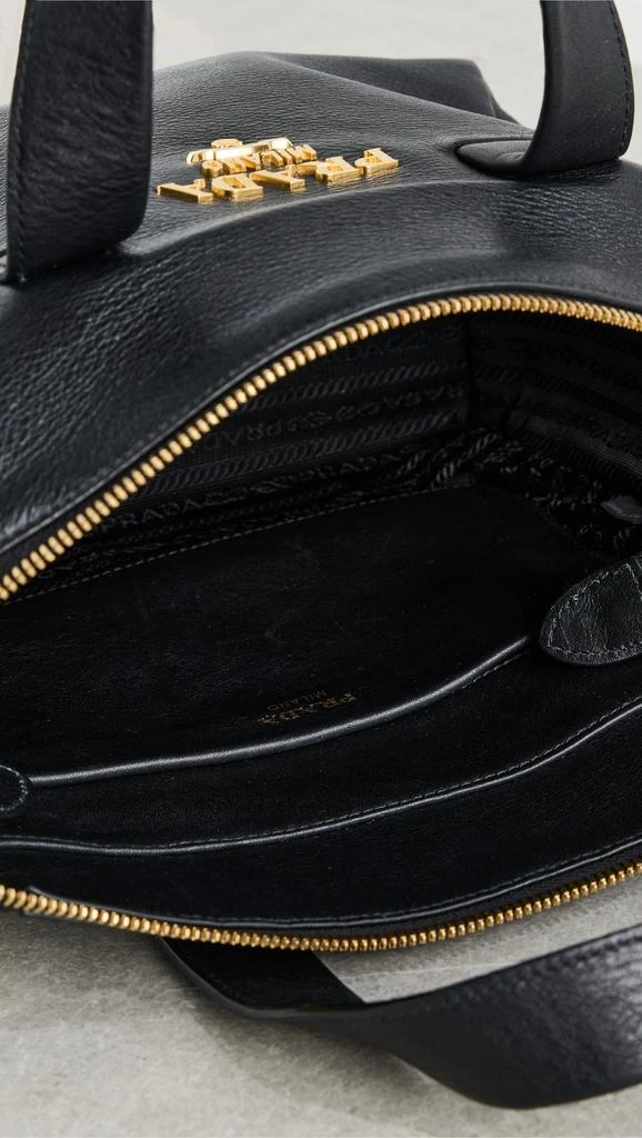 What Goes Around Comes Around Prada Black Calfskin Convertible Handbag 5