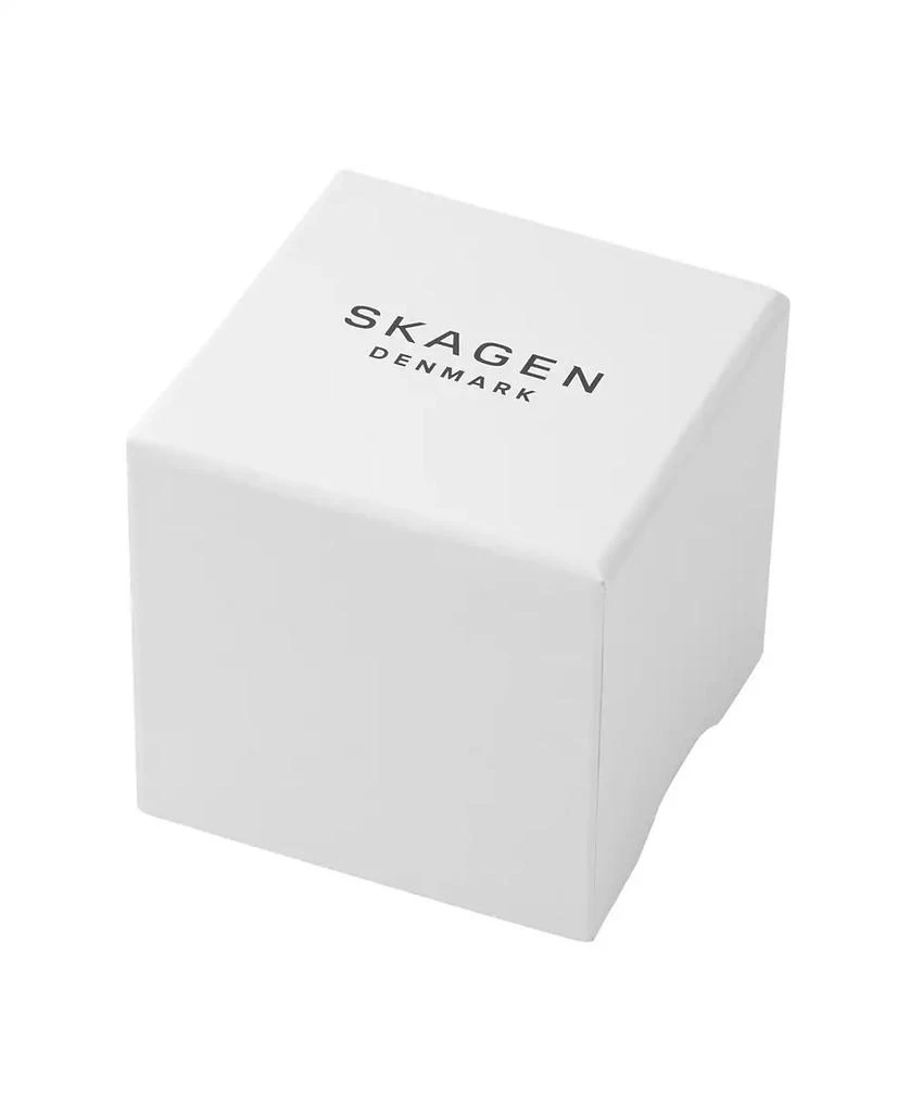 Skagen Men's Grenen Solar Powered Charcoal-Tone Stainless Steel Mesh Watch 37mm 5