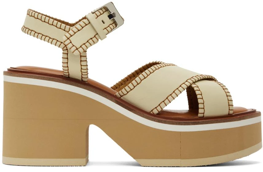 Clergerie Off-White Charline Heeled Sandals 1
