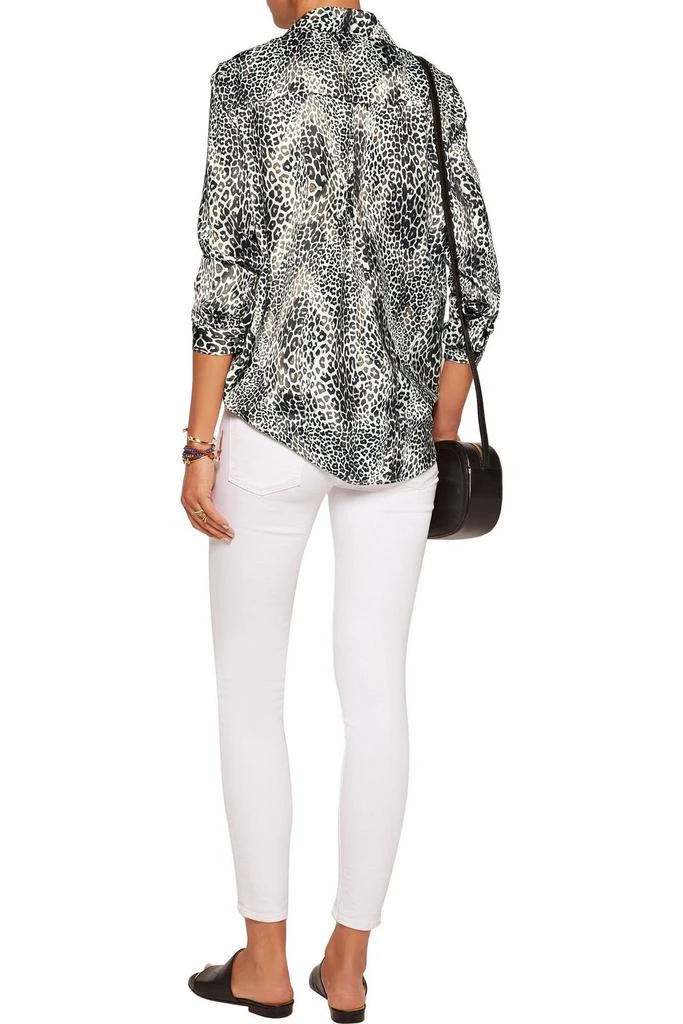 Tart Leopard-print satin blouse 3