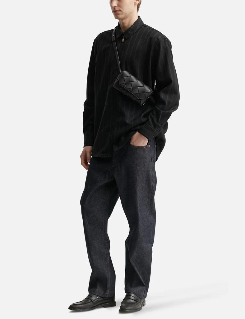 Bottega Veneta Grained Intreccio Leather Belt Bag 5