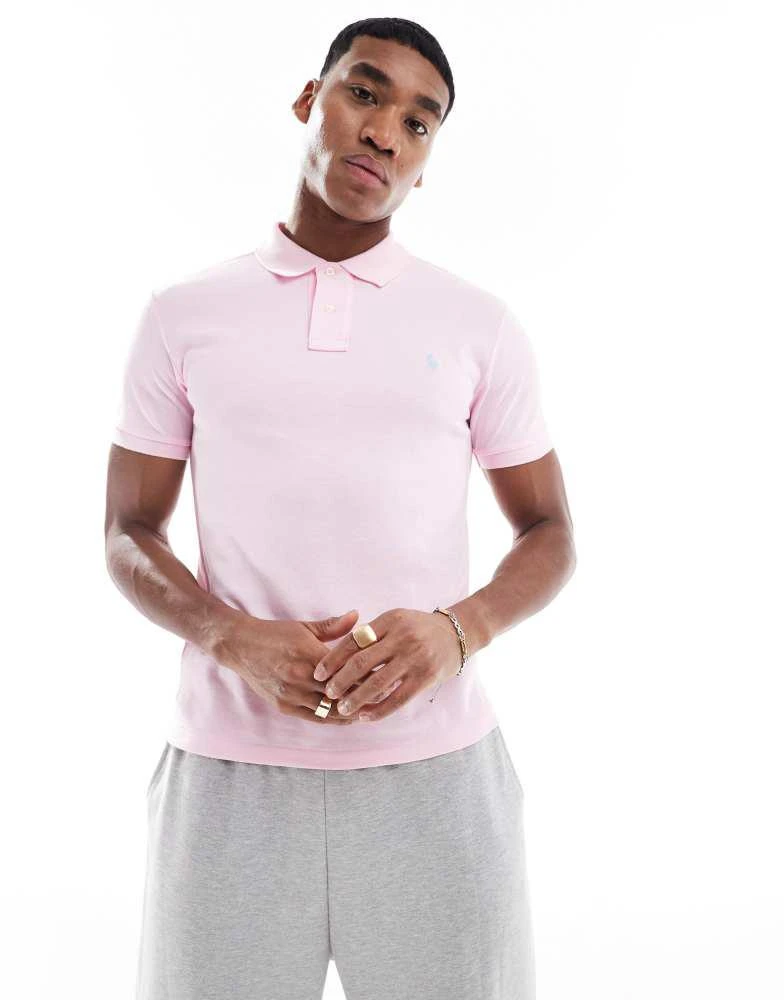 Ralph Lauren Polo Ralph Lauren icon logo slim fit pique polo in pink 4
