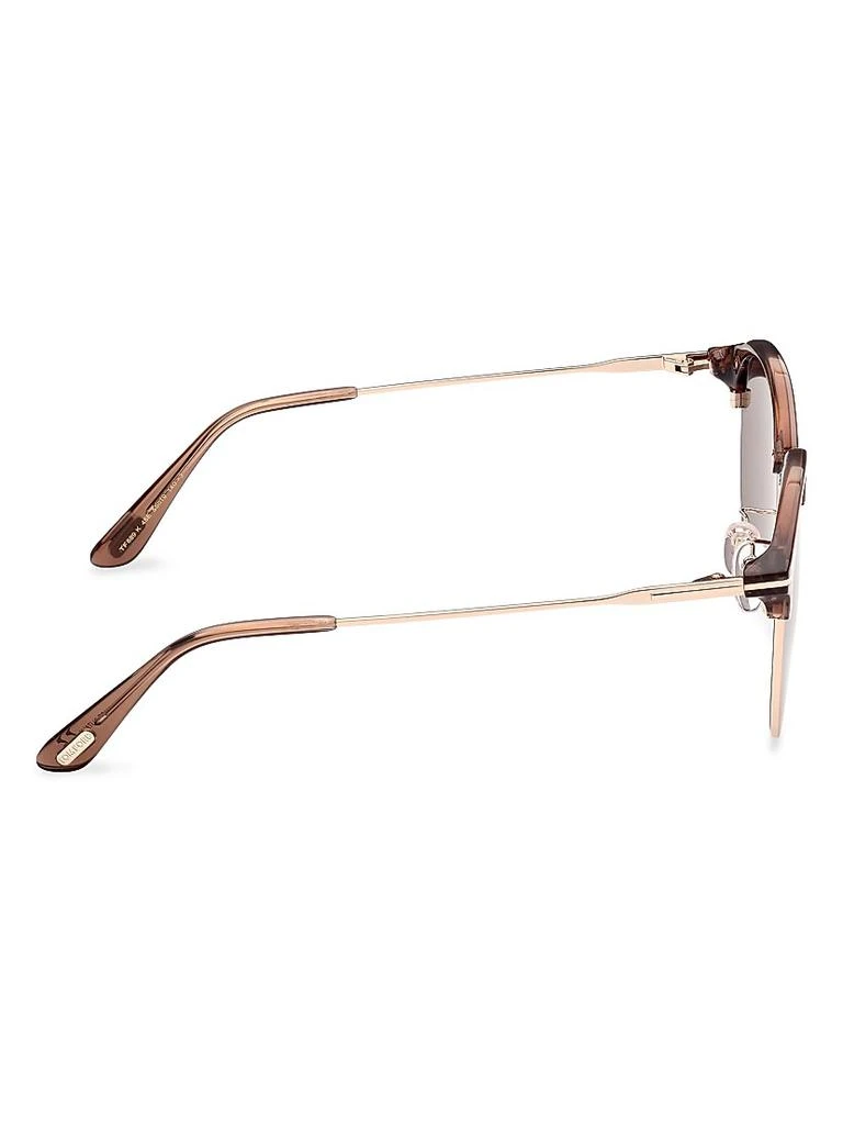 Tom Ford 55MM Clubmaster Round Sunglasses 7