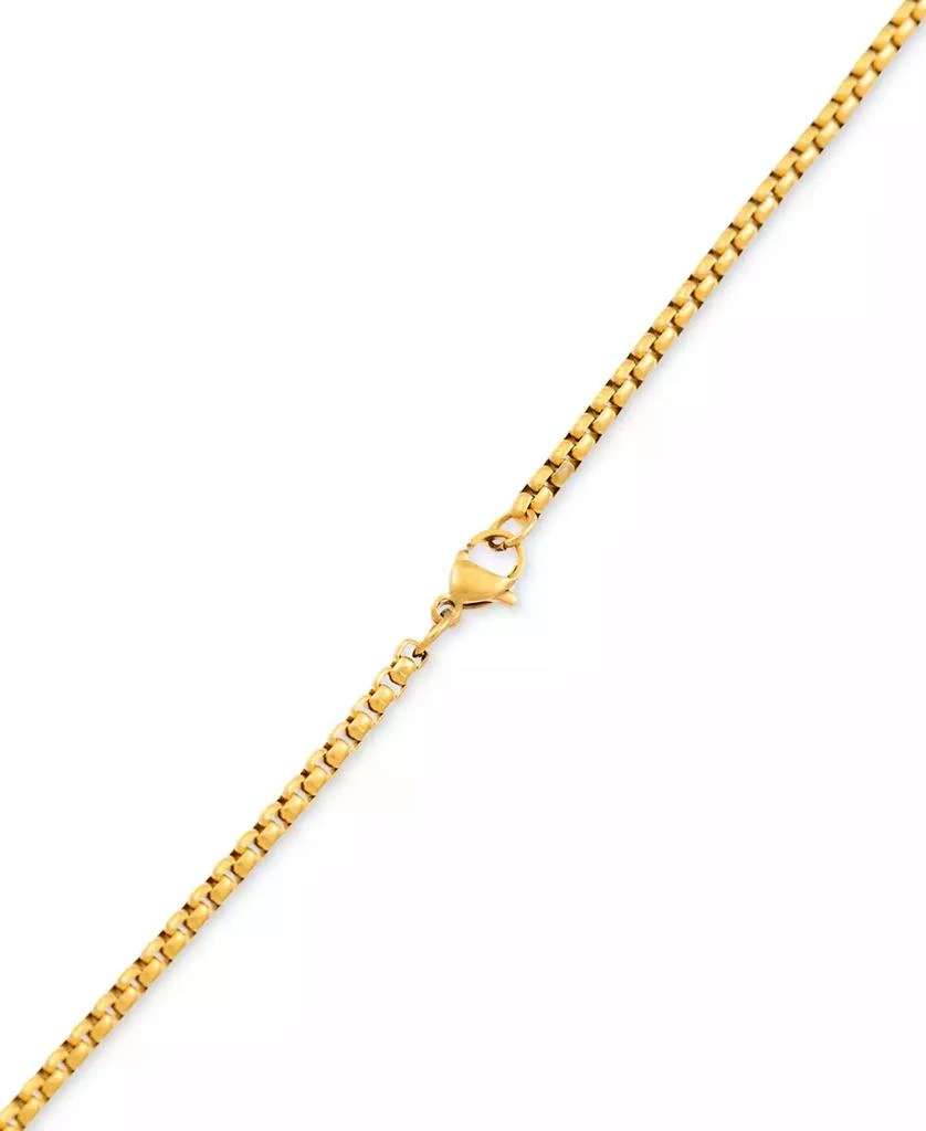 LEGACY for MEN by Simone I. Smith Men's Cubic Zirconia Dog Tag 24" Pendant Necklace in Gold-Tone Ion-Plated Stainless Steel 4