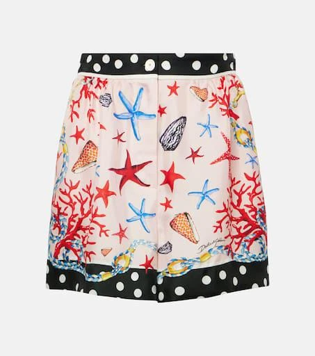 Dolce 
Gabbana Capri silk satin shorts 1