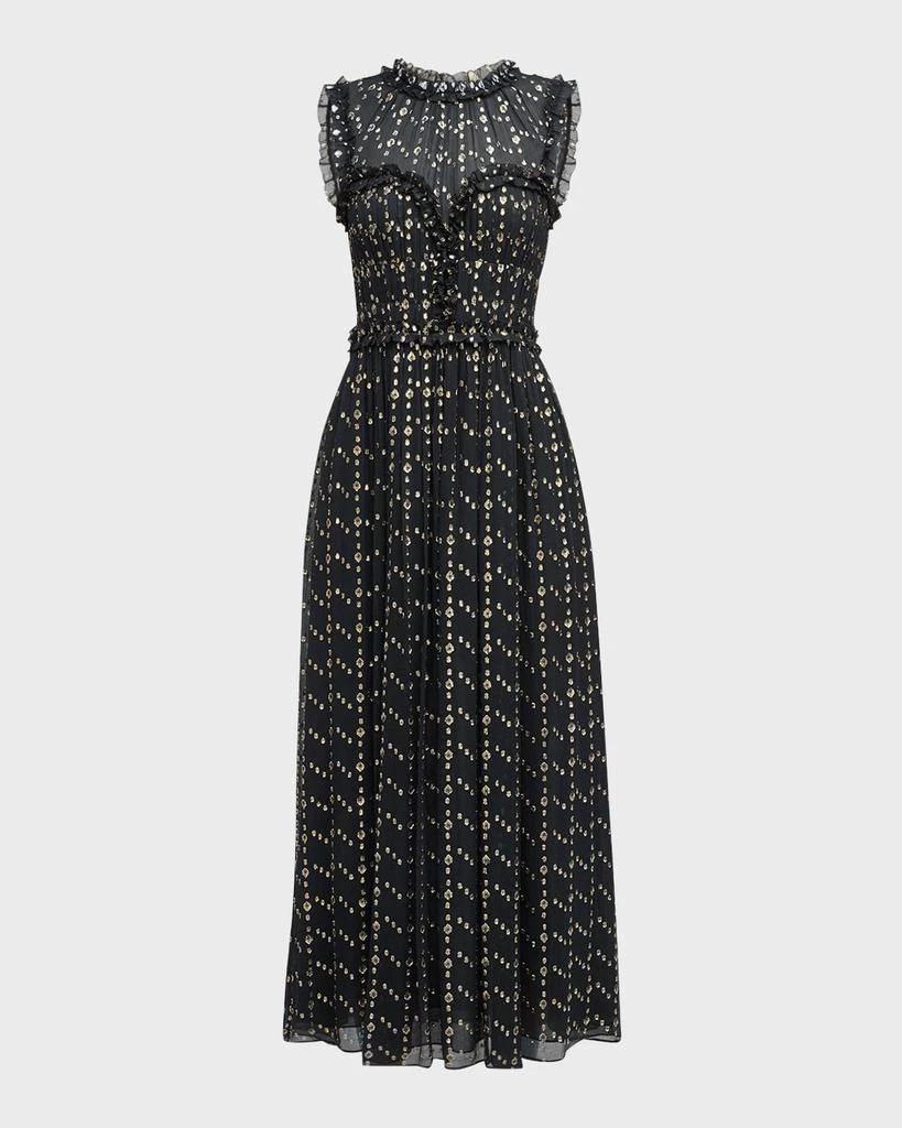 Ulla Johnson Kasia Paisley Ruffled Maxi Dress 1