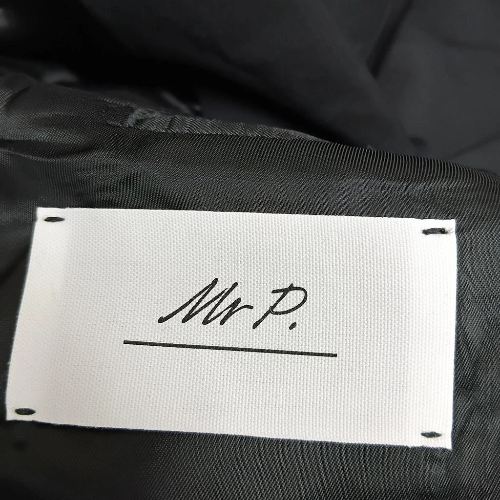 Mr P. Mr, P. Single-Breasted Blazer with Pockets in Black Wool 5