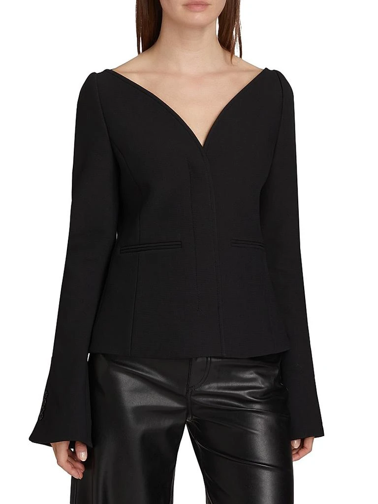 courreges Ellipse Heritage Crepe Tailored Jacket 3