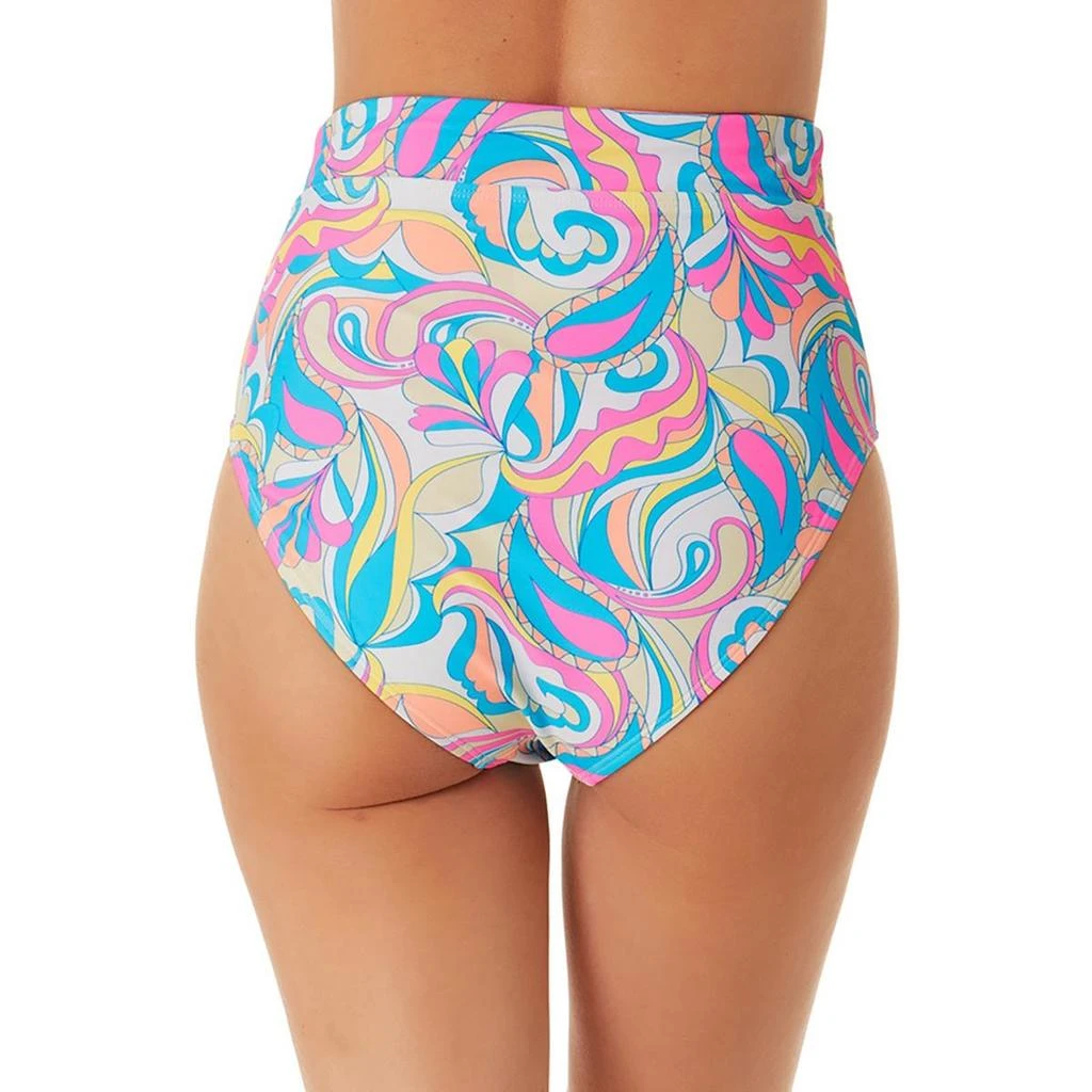 California Waves Womens Printed High Waist Swim Bottom Separates 2