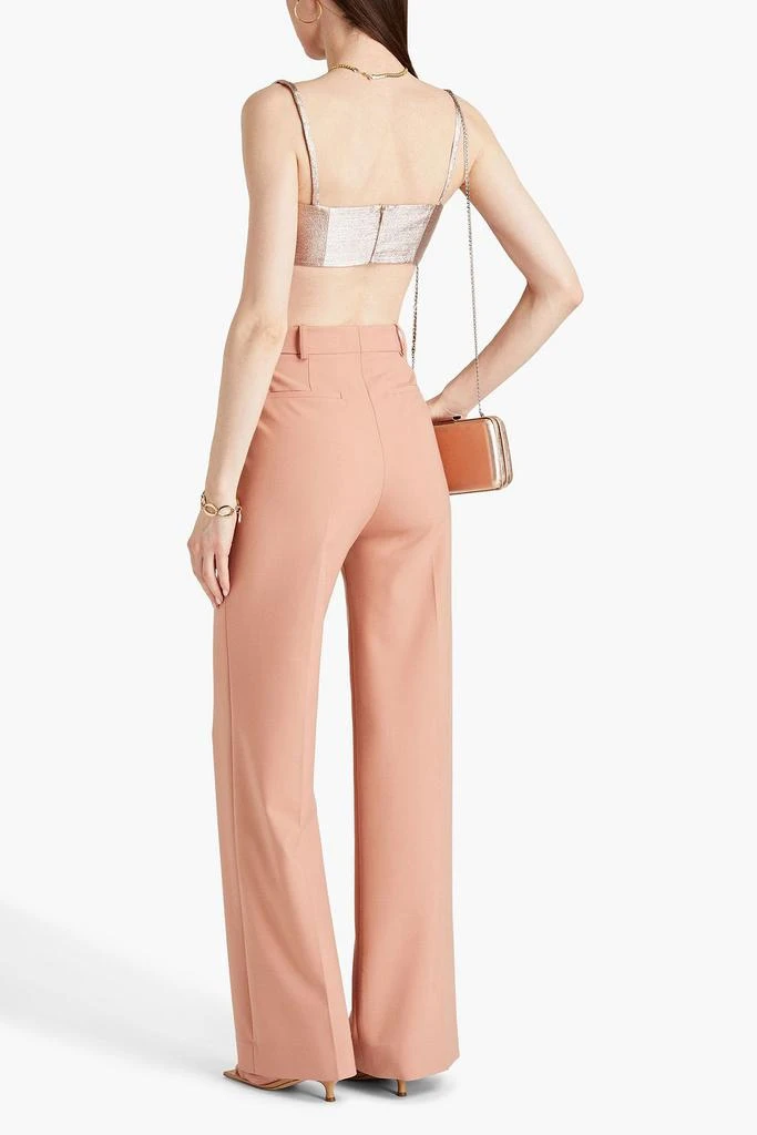 Emilia Wickstead Leya cropped lamé top 3