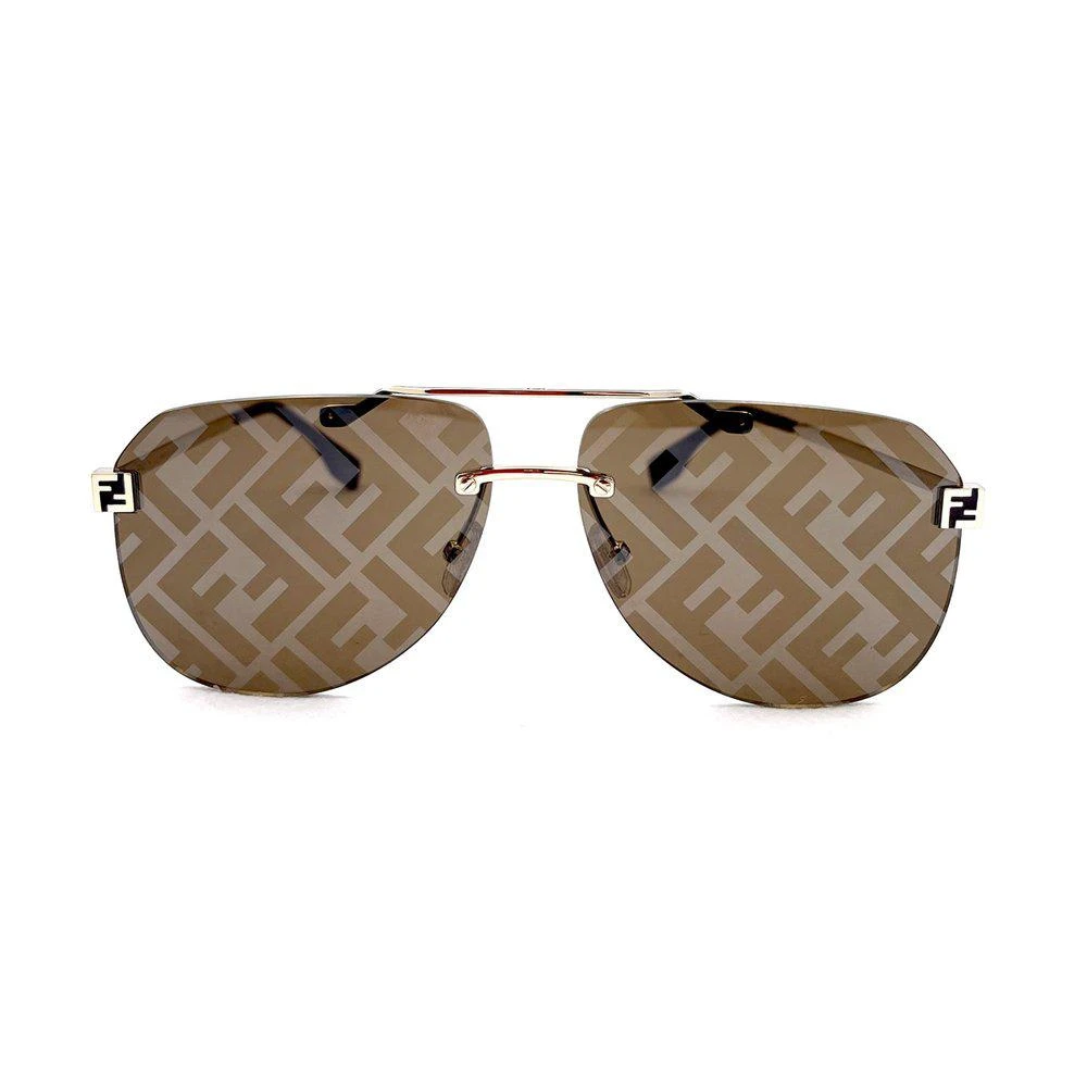 Fendi Eyewear Fendi Eyewear Pilot Frame Sunglasses 1