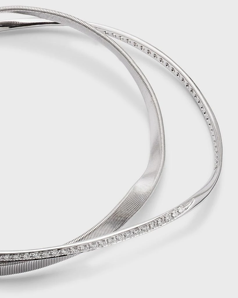 Marco Bicego Marrakech 18K White Gold Two-Strand Diamond Bracelet 4