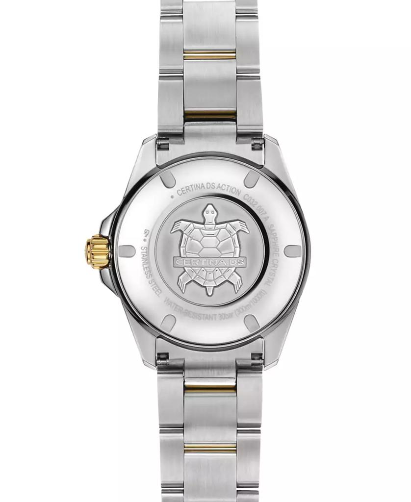 Certina Women's Swiss Automatic DS Action Lady Diamond Accent Two-Tone Stainless Steel Bracelet Watch 35mm